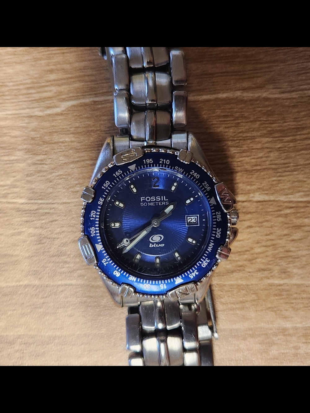 Fossil Stainless Steel Watch with Blue Dial - Picture 5 of 5